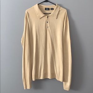 Haggar long sleeve quarter button up Sz-L